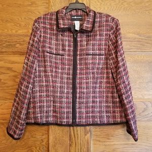 Sag Harbor Women's Zip Up Coat Jacket Blazer